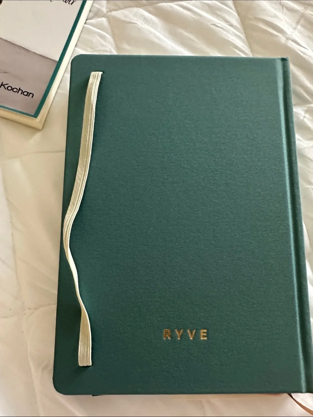 Teal Hardcover Journal with Elastic Closure